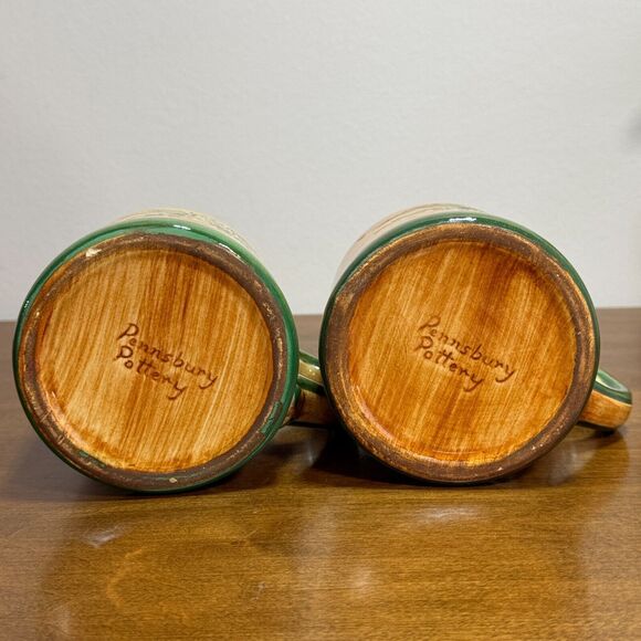 Pair of Pennsbury Pottery Mugs American Eagle 22 ounces Set of 2 USA - Picture 5 of 9
